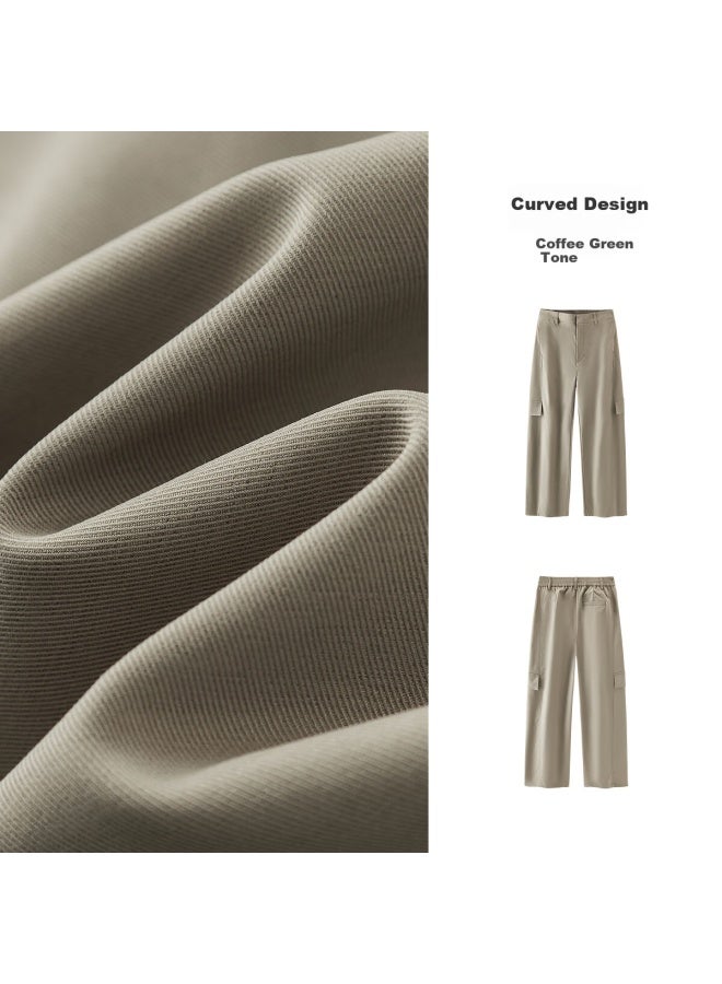 Semir Casual Women's Cargo Pants Autumn Semi-elastic Waist Loose Curved Blade Pants 101525127010 - Image 5