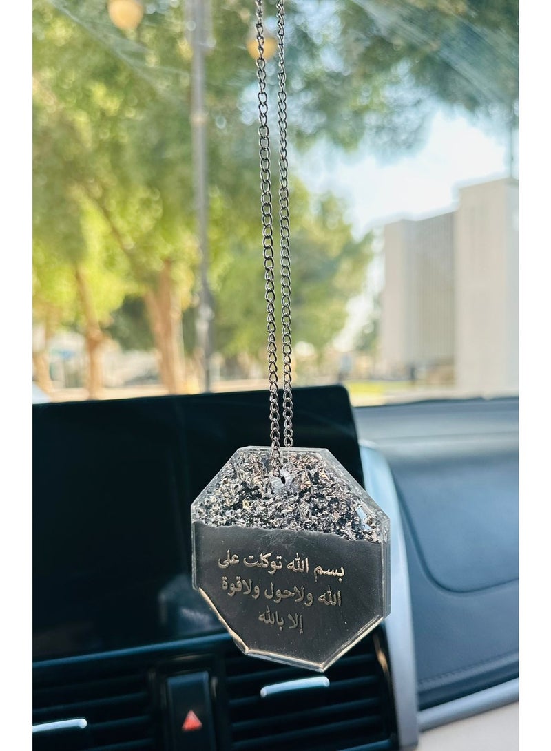 Elegant car hanging ornament crafted from premium resin – a stylish decorative accessory for the car rearview mirror. - Image 3