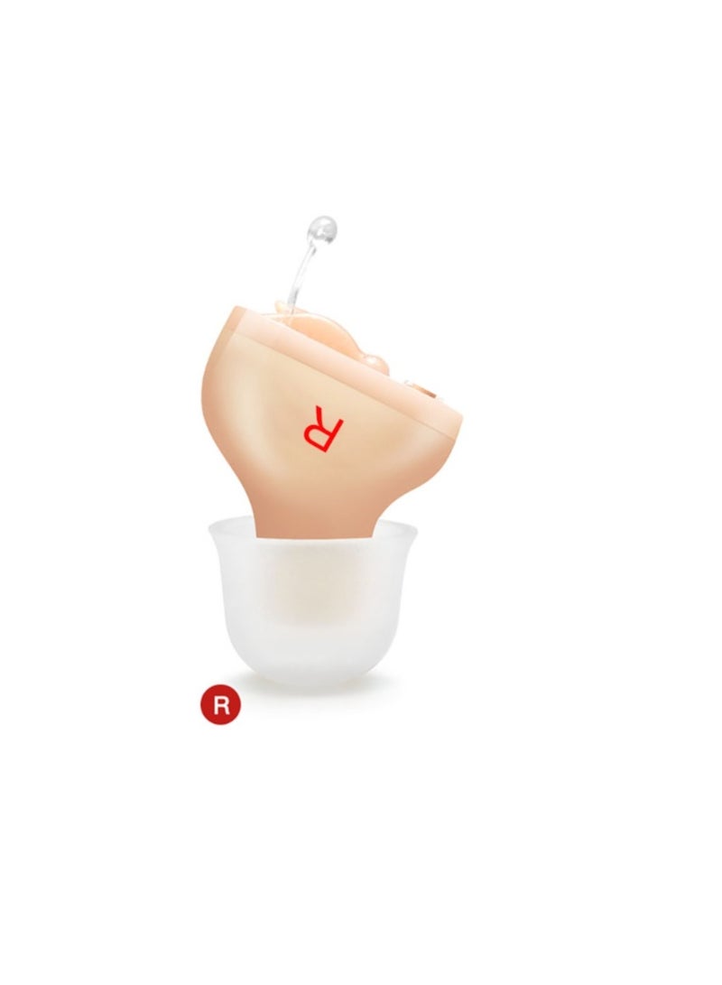 Mini Invisible Hearing-aid Sound Amplifier Volume Adjustable Ear Hearing Assistant Helper for Deaf Elderly Ear Care(For Right Ear) - Image 2