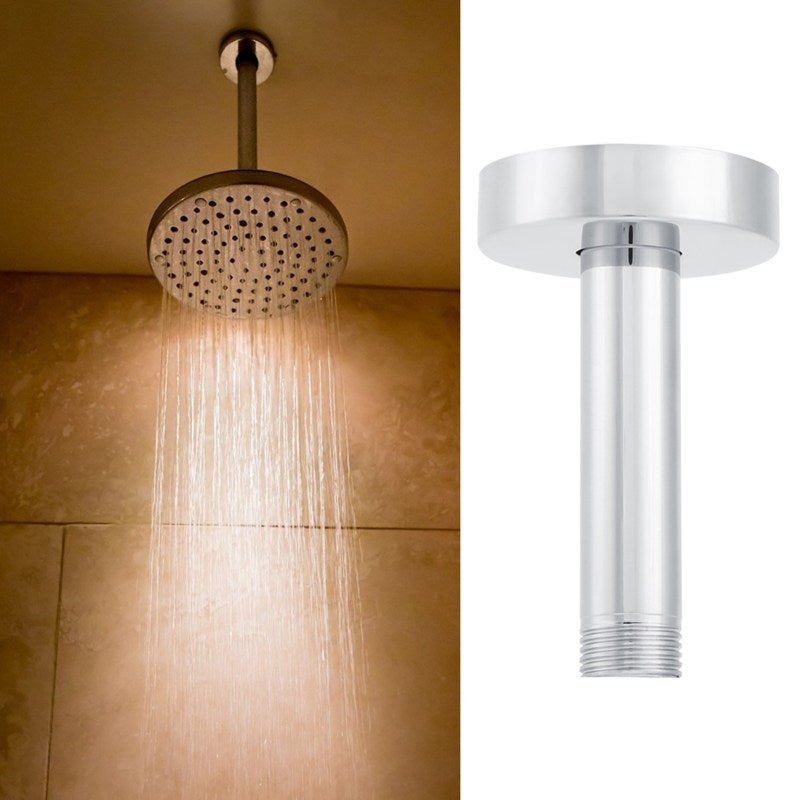 G1/2in Ceiling Mounted Stainless Steel Top Shower Arm Bathroom Shower Accessories - Image 3