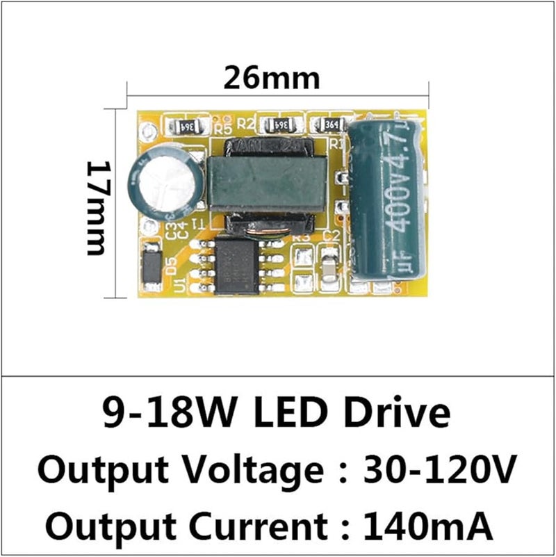 LED Driver Power Supply 9 18W Constant Current 240mA Output Dc30 120v Automatic Voltage Control - Image 3
