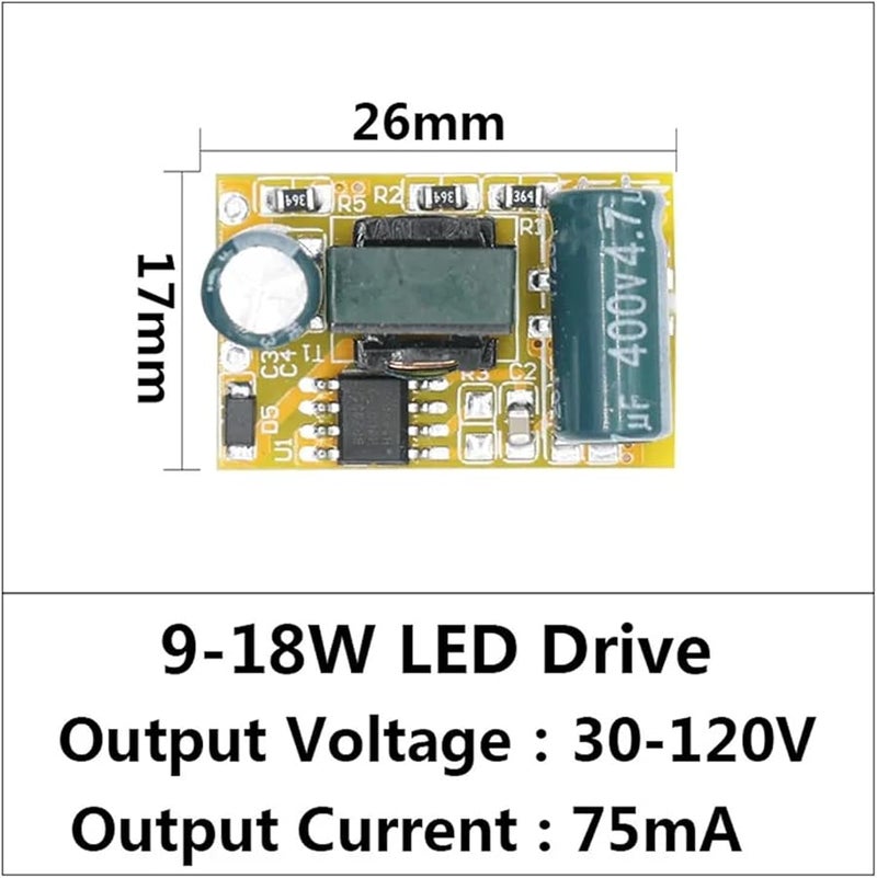 LED Driver Power Supply 9 18W Constant Current 240mA Output Dc30 120v Automatic Voltage Control - Image 5