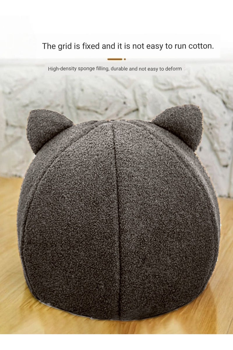 A.M New cartoon summer cat bed, small dog bed, closed, detachable and washable thickened cat bed for all seasons, warm - Image 4