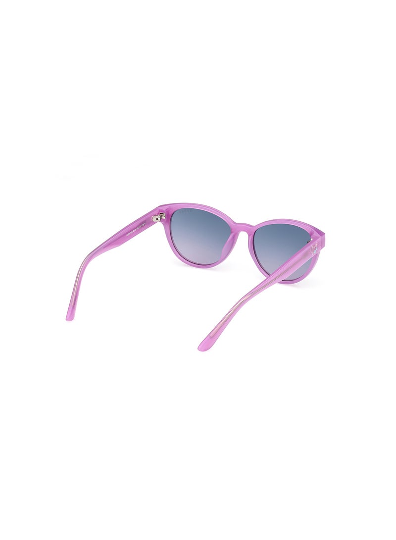 GUESS Girls UV Protection Cat Eye Shape Sunglasses - GU0012881W49 - Lens Size: 49 Mm - Shiny Violet - Image 5