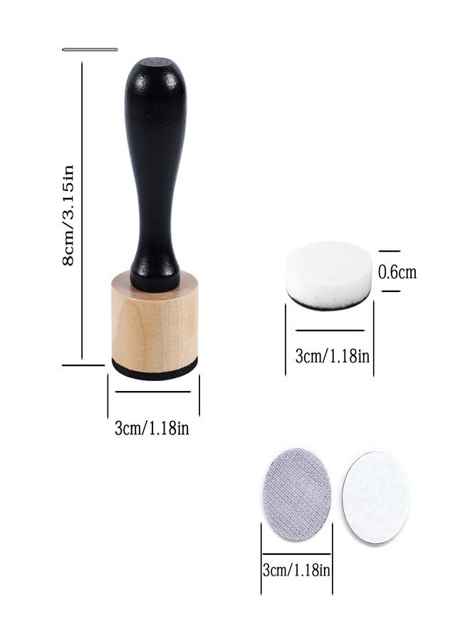 HRJZF 50 Packs Mini Ink Blending Tool Set, 2 Mini Applicator Tools 4pcs Replacement Stickers and 44 Replacement Foam Pads for Scrapbooking Painting Drawing Art SuppliesInk Tools and More HRJZF - Image 2