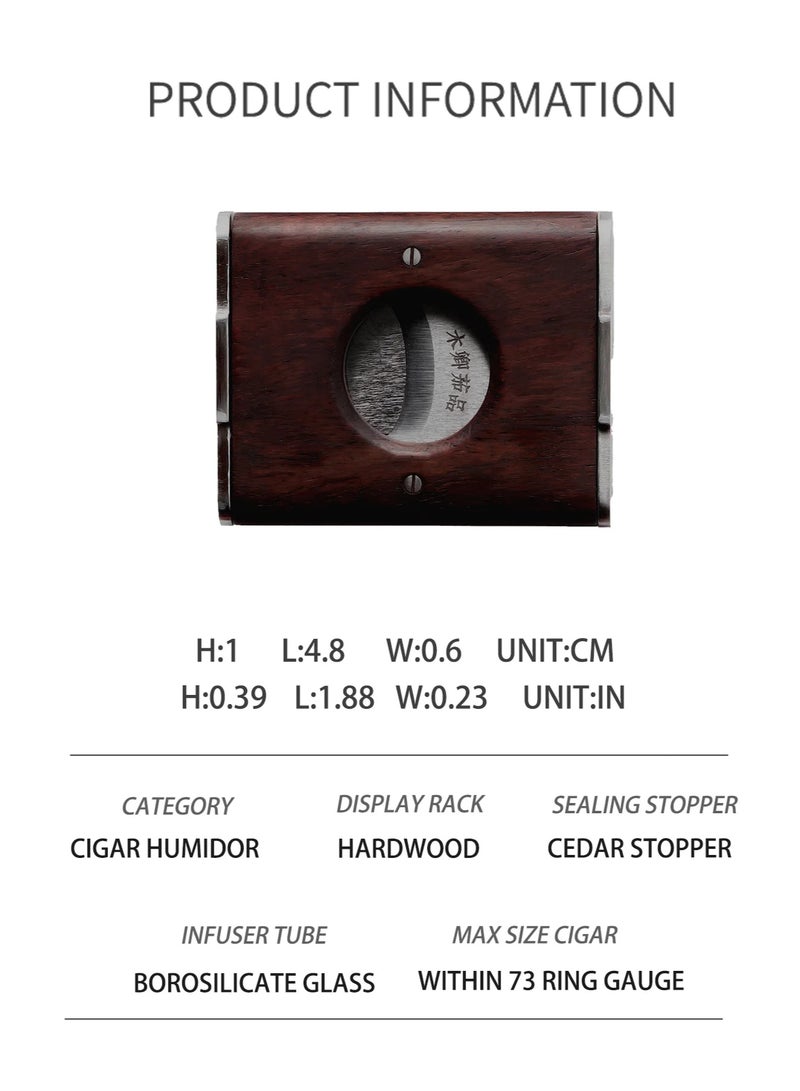 Lunar Hardwood cigar Cutter - Image 5