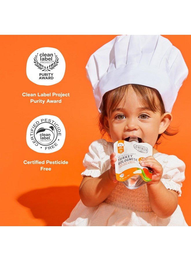 Serenity Kids Bone Broth Puree Made With Organic Veggies | Clean Label Project Purity Award Certified | 3.5 Ounce BPA-Free Pouch | Free Range Turkey Bolognese | 1 Count - Image 4