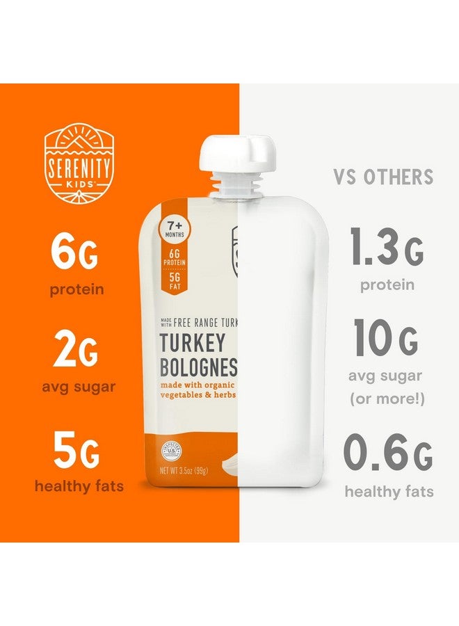 Serenity Kids Bone Broth Puree Made With Organic Veggies | Clean Label Project Purity Award Certified | 3.5 Ounce BPA-Free Pouch | Free Range Turkey Bolognese | 1 Count - Image 3