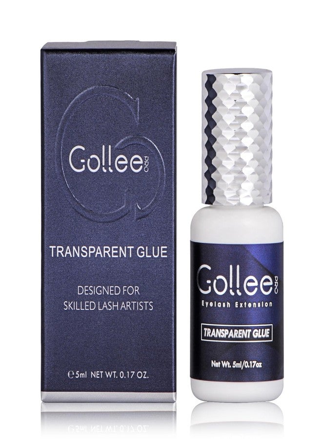 GOLLEEPRO Transparent Eyelash Extension Glue Lash Glue for Eyelash Extensions - (0.17fl.oz / 5ml) 1-2 S Fast Drying/Retention 6 Week/Clear Eyelash Adhesive for Eyelash Extensions Professional Supplies - Image 1