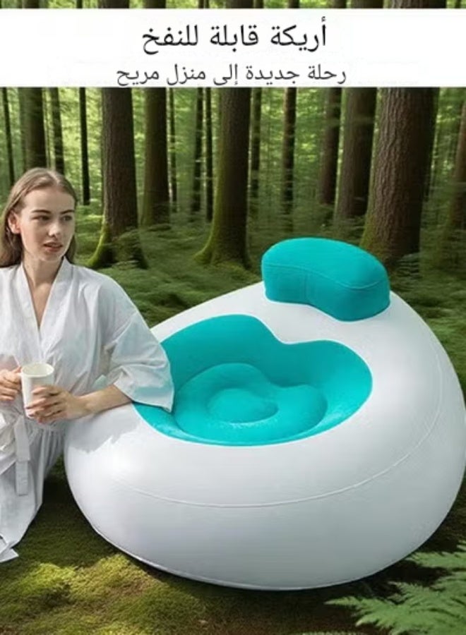 أريكة كسولة قابلة للنفخ جديدة قابلة للنفخ تتدفق بالحب على شكل قلب أريكة نمذجة أريكة غرفة المعيشة أريكة كرسي أريكة واحدة ترفيهية في الهواء الطلق مع منفاخ - Image 1