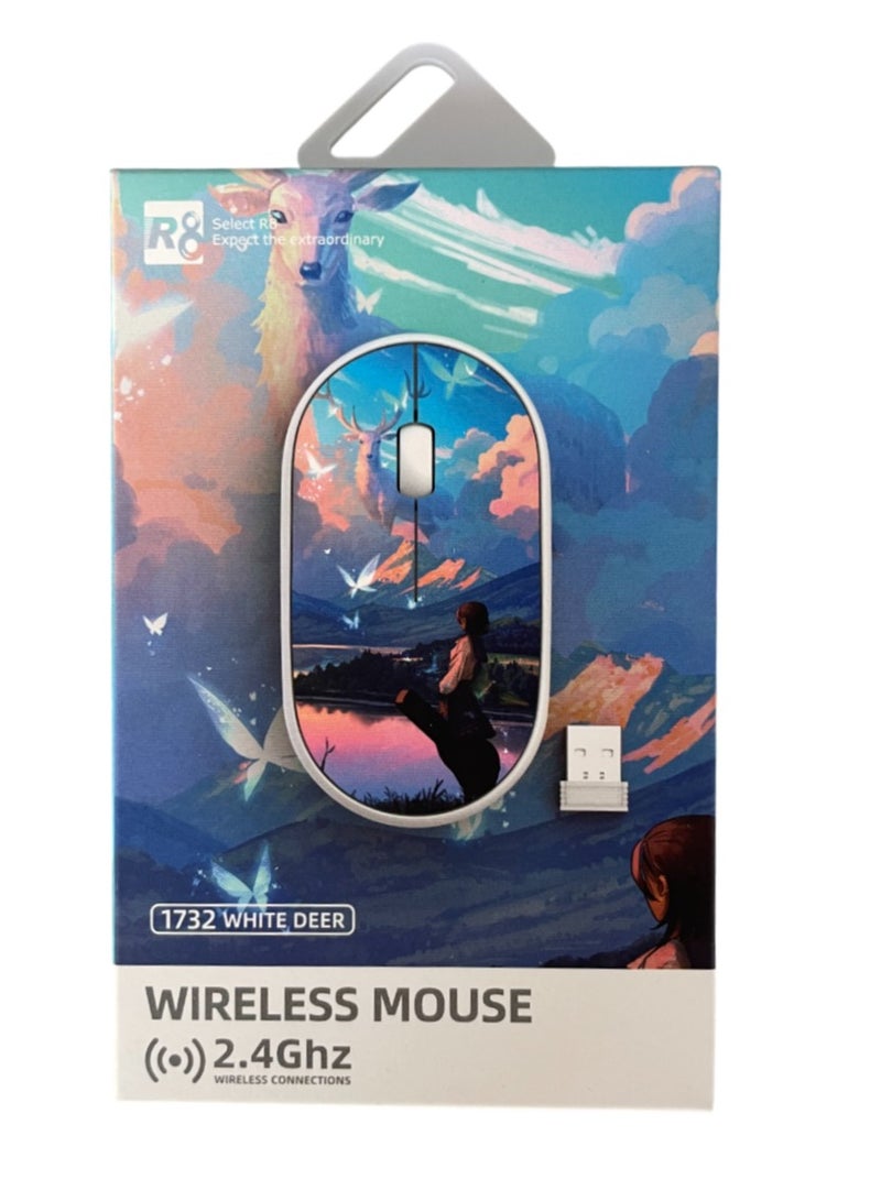 أر8 R8 وايت دير ماوس لاسلكي