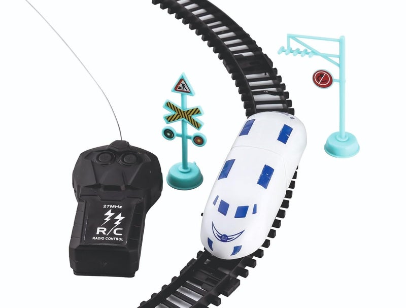 Magicwand Battery Operated High Speed Metro Bullet Train with Remote| Electric Toy Train| Toy Train with Large Track Set for Kids - Image 2