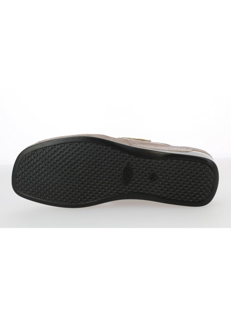Vital Ladies Wedge Sandals Tina - Lizard 0813AS bronze - Image 4
