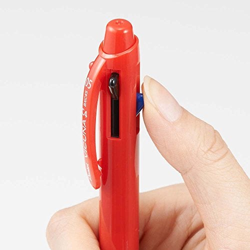 Pentel Ballpoint Pen Vicuna, Extra Fine, Black, Red, Blue, Green, Red (BXC45B) - Image 4