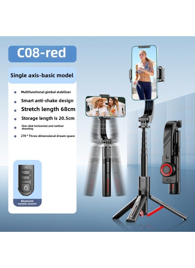 Generic - C08 Single Axis Stabilizer Desktop Turntable Live Broadcast Handheld Stabilizer Universal Anti-shake Photography Accessory-Color:C08 Premium Version (68cm + Anti-shake Stability + Remote Control To Control Rotation + One-click Horizontal And Vertical Shooting + Dream Space) - Image 1