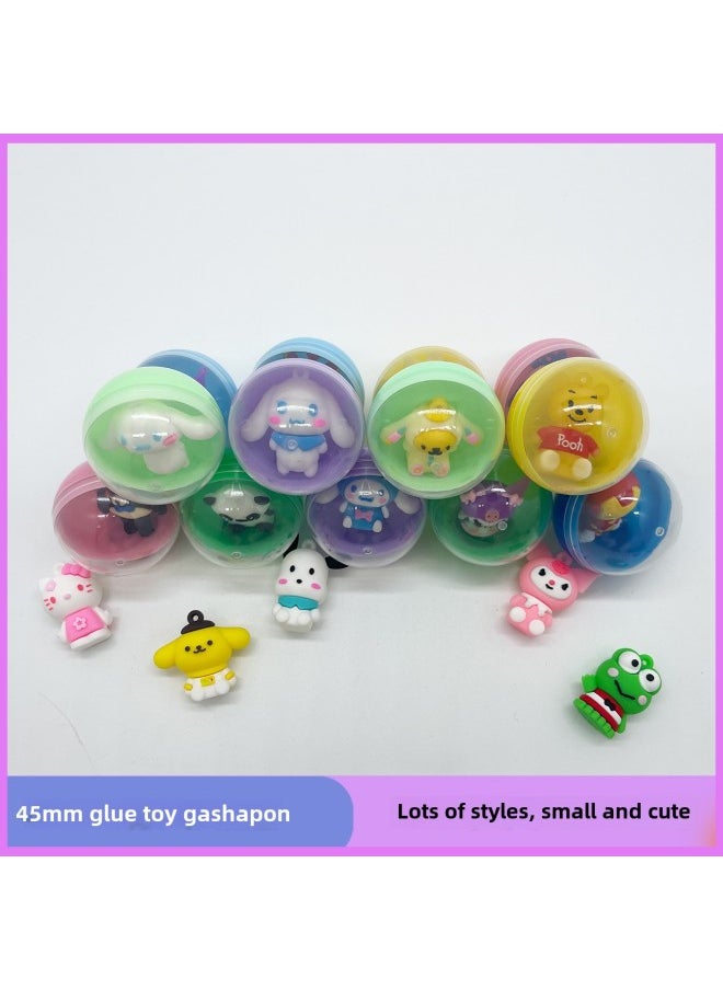 null - 45mm Gashapon One Dollar Two Yuan Gashapon Toy Gashapon Ball Kidsren's Toy Glue Gashapon Kindergarten Gift-Color:45mm Glue Gashapon (without Stickers)-Specifications:Minimum Batch Price Of 1000 Pieces - Image 1