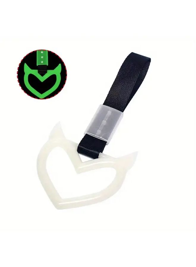 Car Safety Warning Hanging Ring Red Vehicle Rear Bumper Heart Shaped Hand Pull Ring - Image 5