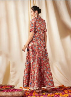 Floral Print Notch Neck Longline Blazer and Maxi Skirt Co-ords - pzsku/ZFB10E29775140338E07CZ/45/_/1730198247/a053bdf4-46e4-4d40-b11c-7521de17b9d2