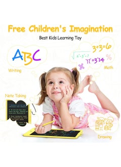 Generic LCD Writing Tablet 10 Inch Toys Toddler Drawing Tablet Drawing Pad Doodle Board Educational Learning Birthday Kids Gifts Yellow  - Image 2