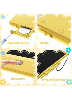 Generic LCD Writing Tablet 10 Inch Toys Toddler Drawing Tablet Drawing Pad Doodle Board Educational Learning Birthday Kids Gifts Yellow  - Image 4