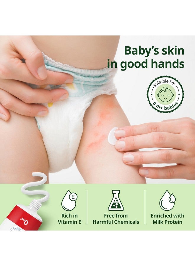 Luvlap كريم طفح الحفاضات للأطفال، كريم حفاضات للمواليد والأطفال، الوقاية والعلاج من طفح الحفاض، كريم طبيعي يحتوي على فوائد الألوة فيرا، فيتامين E وبروتين الحليب، مختبر جلدياً، 75غ - Image 4