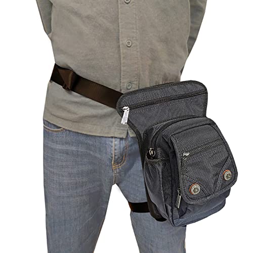 Innturt Leg Bag Thigh Pouch Tactical Fanny Pack Shoulder Messenger Blue - Image 3