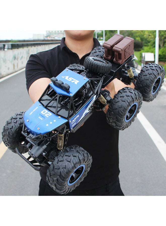 Oversized Remote Control Car Drift Off-road Vehicle Four-wheel Drive Climbing Blimps High-speed Racing Boy Charging Toy Car-Color:21cm Alloy Off-road Vehicle-Scale:A Set Of Body Rechargeable Batteries + Remote Control Batteries + Charging Cable  - Image 4