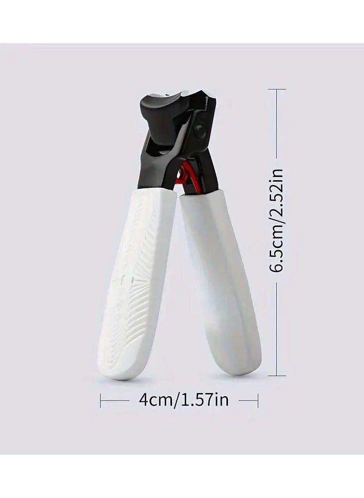 Ucanbe 1pc Anti-Splash Nail Clippers, Sharp Edge Fingernail and Toenail Clipper Cutter, Thick Nail Trimmer, Stainless Steel Toenail Clipper for Manicure and Pedicure  - Image 1