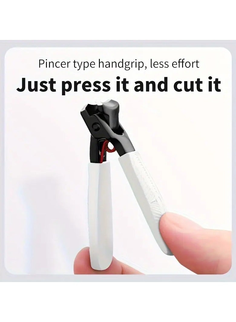 Ucanbe 1pc Anti-Splash Nail Clippers, Sharp Edge Fingernail and Toenail Clipper Cutter, Thick Nail Trimmer, Stainless Steel Toenail Clipper for Manicure and Pedicure  - Image 2