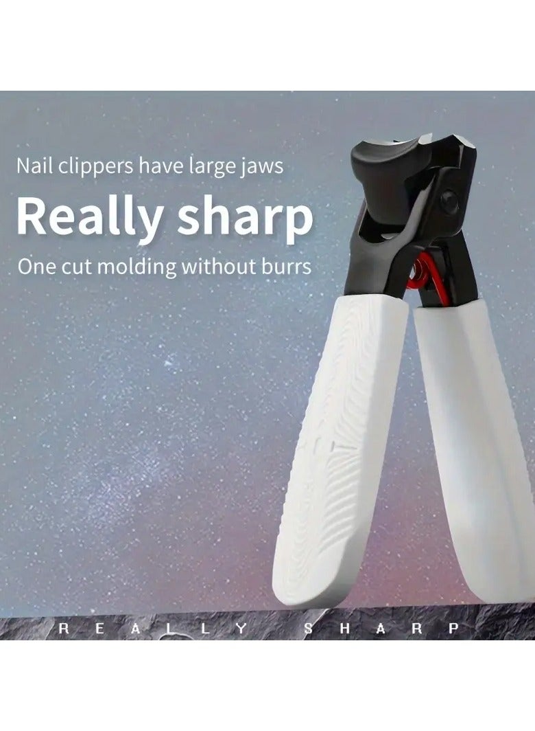 Ucanbe 1pc Anti-Splash Nail Clippers, Sharp Edge Fingernail and Toenail Clipper Cutter, Thick Nail Trimmer, Stainless Steel Toenail Clipper for Manicure and Pedicure  - Image 3