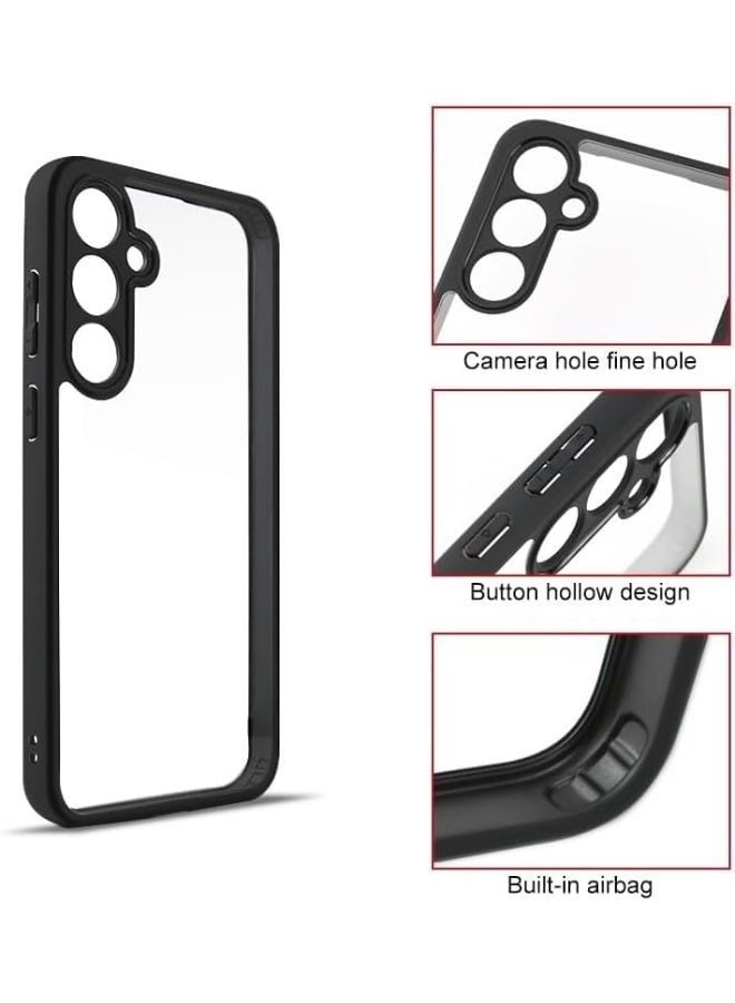 Case Cover Shockproof Hard PC Back Soft TPU Frame Anti-yellowing Slim Protective Cover for Samsung Galaxy A16 (Clear) - Image 2