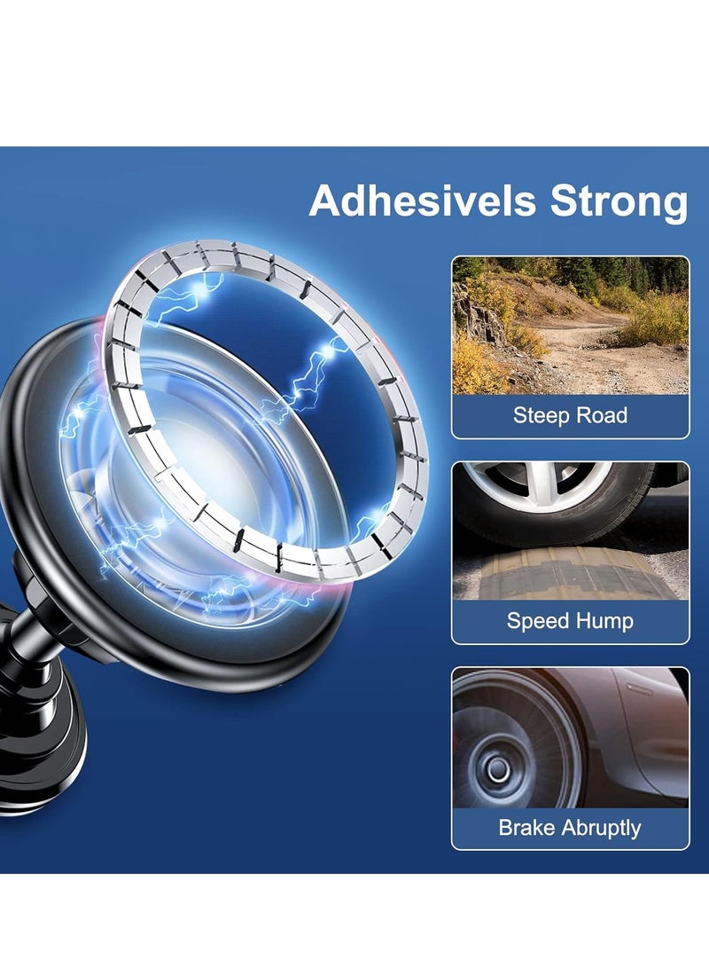 ELTRAZONE Magnetic Car Phone Holder – Magsafe Compatible for Dashboard & Air Vent Mount, Works with iPhone 14/13/12 Series & All Mobile Phones - Image 3