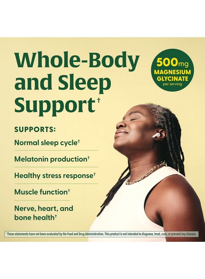 MegaFood Magnesium Glycinate 500mg - Chelated Magnesium Supplement - 60mg Elemental Magnesium - Gentle on the Stomach - Supports Normal Sleep Cycle & Healthy Stress Response - 120 Capsules 60 Servings - Image 4