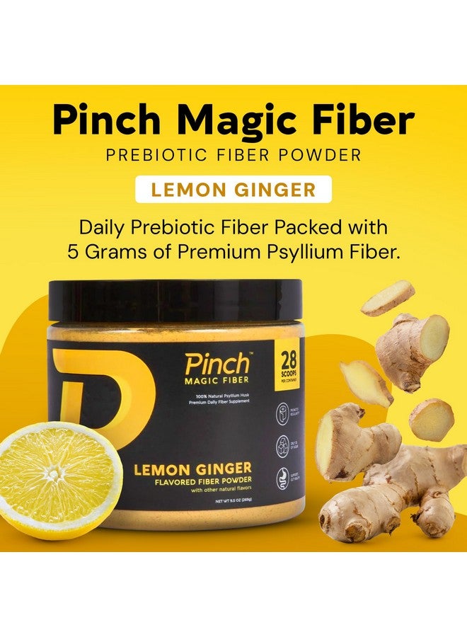 Pinch مسحوق مكمل الألياف السحرية | مسحوق قشر السيليوم بنكهة الليمون والزنجبيل لصحة الجهاز الهضمي ودعم الأمعاء | مكمل منخفض السكر للحمية الكيتونية والنباتية | مصنوع في الولايات المتحدة الأمريكية | إمداد لمدة 28 يومًا - Image 3