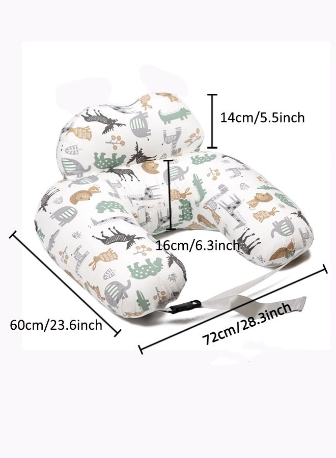 Aissiora Breastfeeding pad Nursing Pillow Nursing pad Multifunctional Baby Feeding Pad Infant Feeding Support Pad Lumbar support Relieves lower back pain Removable and washable - Image 2
