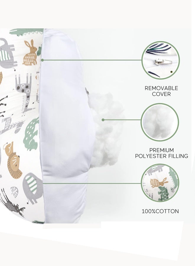 Aissiora Breastfeeding pad Nursing Pillow Nursing pad Multifunctional Baby Feeding Pad Infant Feeding Support Pad Lumbar support Relieves lower back pain Removable and washable - Image 3