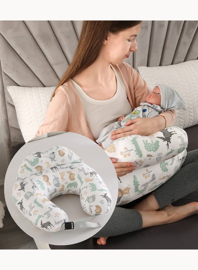 Aissiora Breastfeeding pad Nursing Pillow Nursing pad Multifunctional Baby Feeding Pad Infant Feeding Support Pad Lumbar support Relieves lower back pain Removable and washable - Image 4