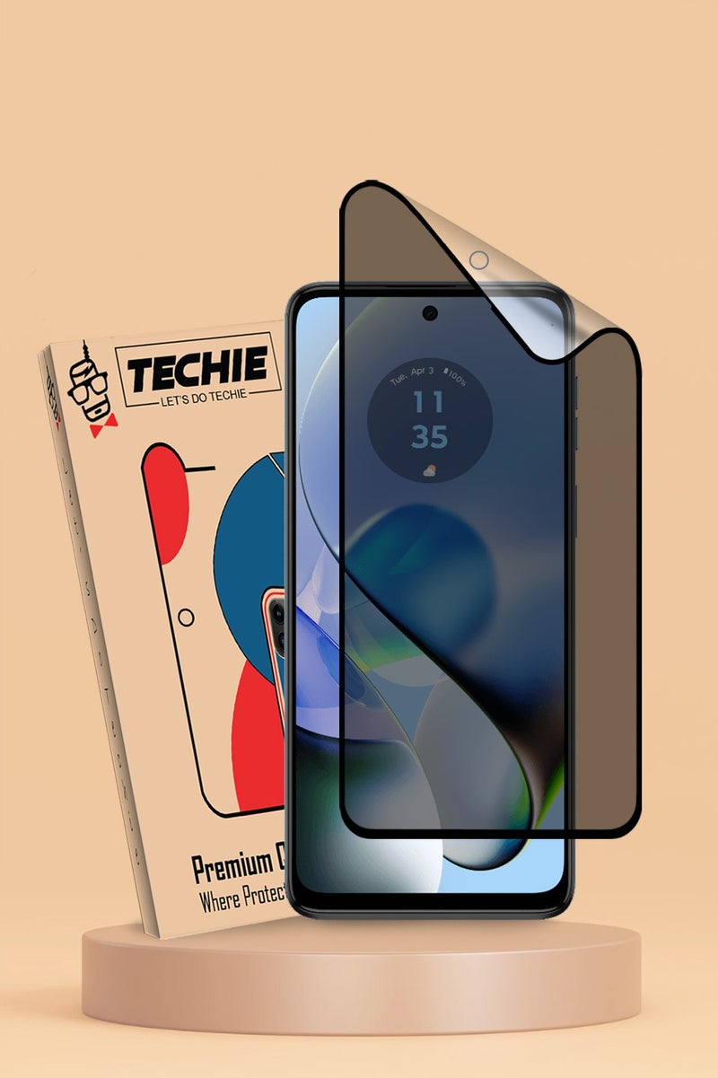Techie واقي شاشة كامل مقاوم للانفجار مصنوع من السيراميك غير اللامع لهاتف Motorola Moto G54 - Image 1