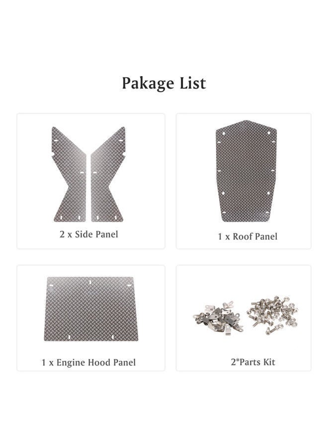 إسكدنيا طقم ألواح متوافقة مكون من 4 قطع 22.3x2x13.5سم - Image 5