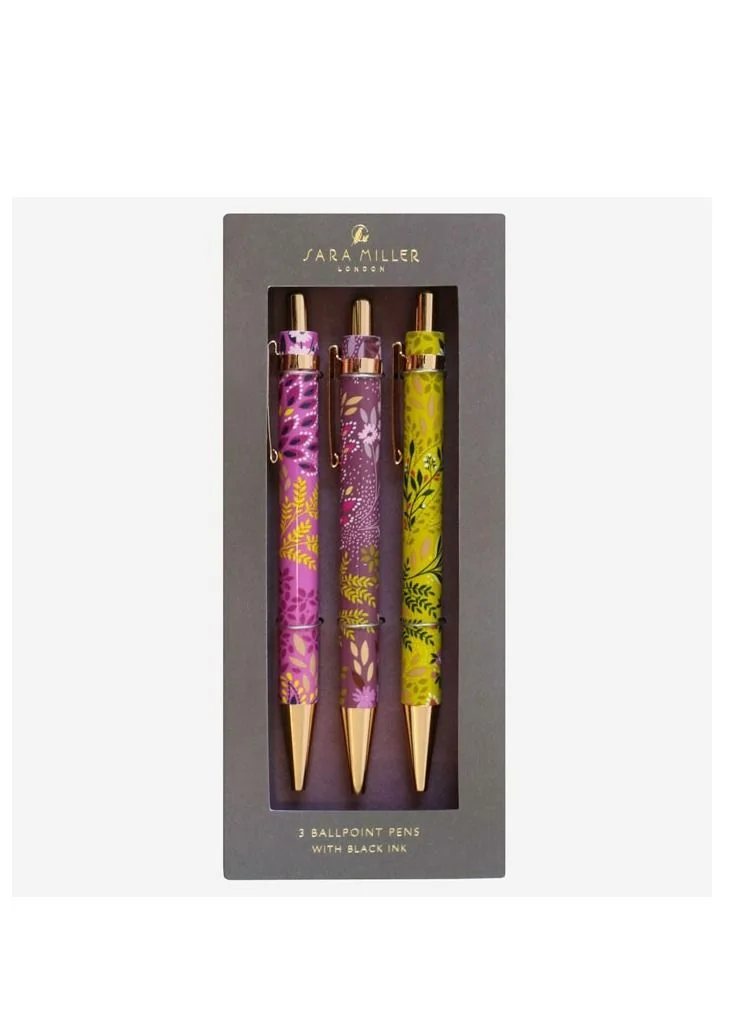 سارة ميلر Haveli Garden Set of 3 Pens