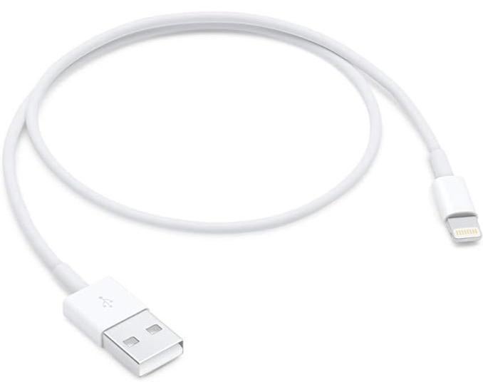 FLOWING Apple Lightning To USB Cable For  iPhone 1 M White - Image 1