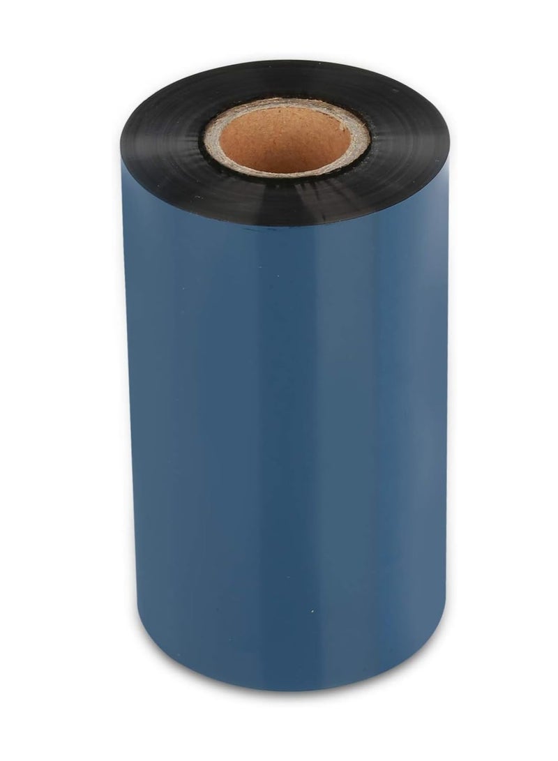 Thermal Transfer Ribbon -1ROLL 4.33" x 984'/110mm x 300m Black Wax Resin Ribbons 1" Core Ink Out  - Image 2
