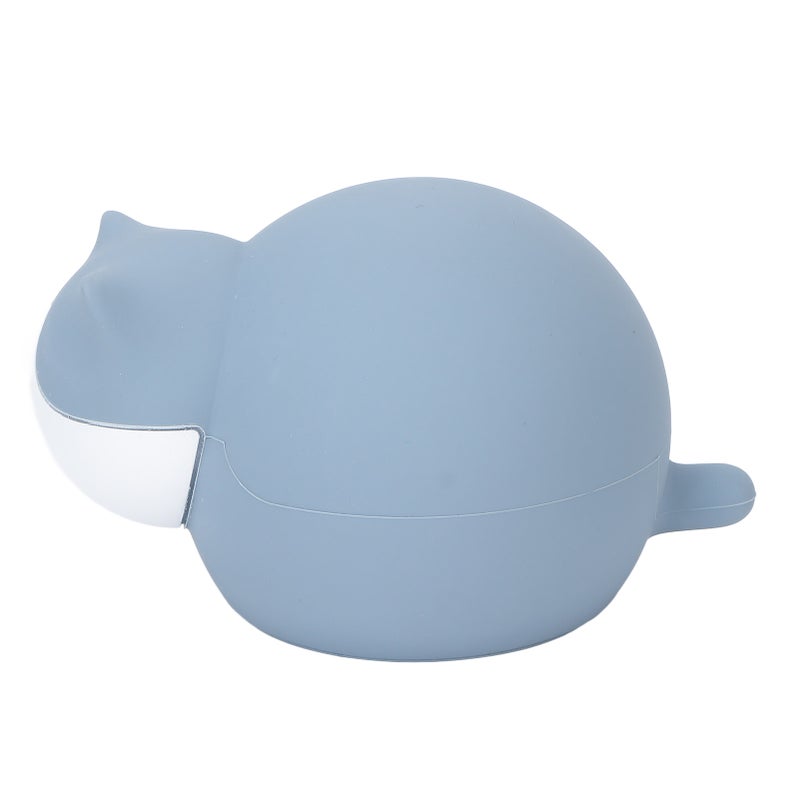 Cat Hot Water Bottle Silicone Cute Water Injection Mini Portable Hot Water Bag for StudentBlue - Image 4