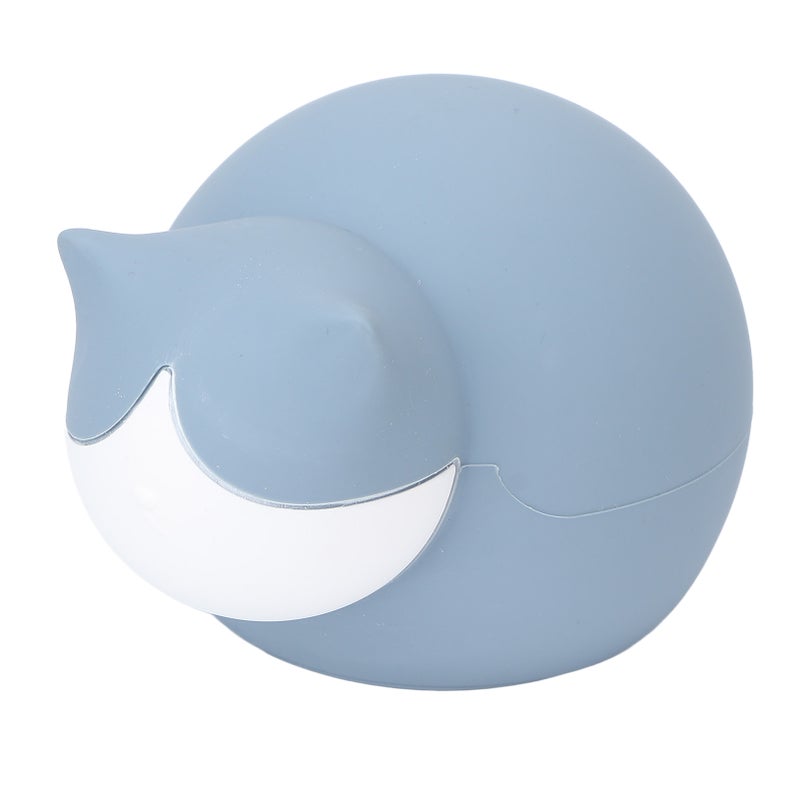 Cat Hot Water Bottle Silicone Cute Water Injection Mini Portable Hot Water Bag for StudentBlue - Image 1