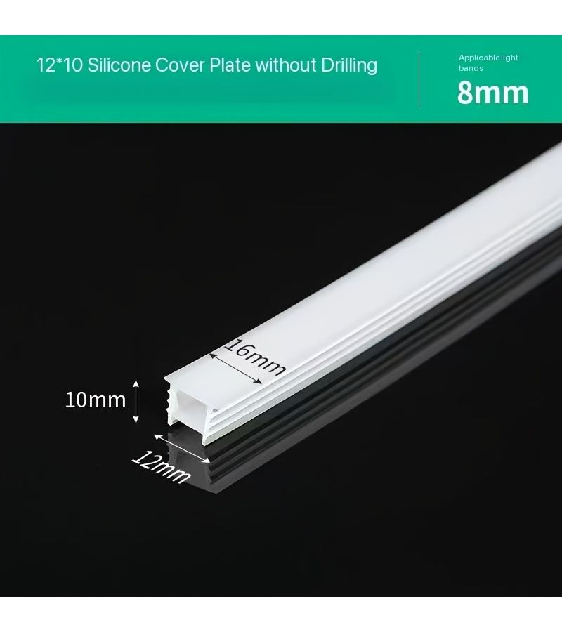 Neon Silicone Light Trough System 393.7inch for Wall Ceiling Decoration Embedded Silicone Cover Track - Image 2