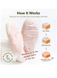 بيور ديرم حُزَمتين من رعاية القدمين مع Purederm Shiny & Soft Foot Peeling Mask - علاج ترطيب مكثف مصمم خصيصًا للبشرة الجافة، مستهدفًا الكعبين المتشققين والجلد الميت العنيد - 17 جرام.  - Image 2