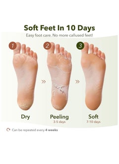 بيور ديرم حُزَمتين من رعاية القدمين مع Purederm Shiny & Soft Foot Peeling Mask - علاج ترطيب مكثف مصمم خصيصًا للبشرة الجافة، مستهدفًا الكعبين المتشققين والجلد الميت العنيد - 17 جرام.  - Image 4