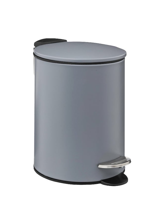 Five Simply Smart Removable Inner Bucket Pedal Bin with Lid Grey 3 L 174528H - Image 1