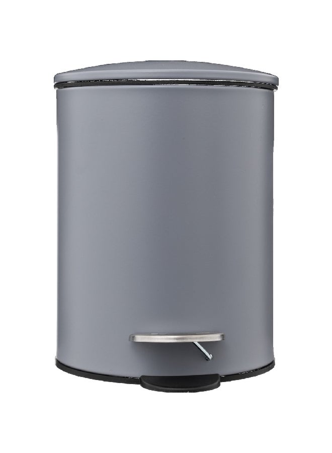 Five Simply Smart Removable Inner Bucket Pedal Bin with Lid Grey 3 L 174528H - Image 2