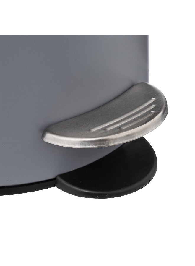 Five Simply Smart Removable Inner Bucket Pedal Bin with Lid Grey 3 L 174528H - Image 5